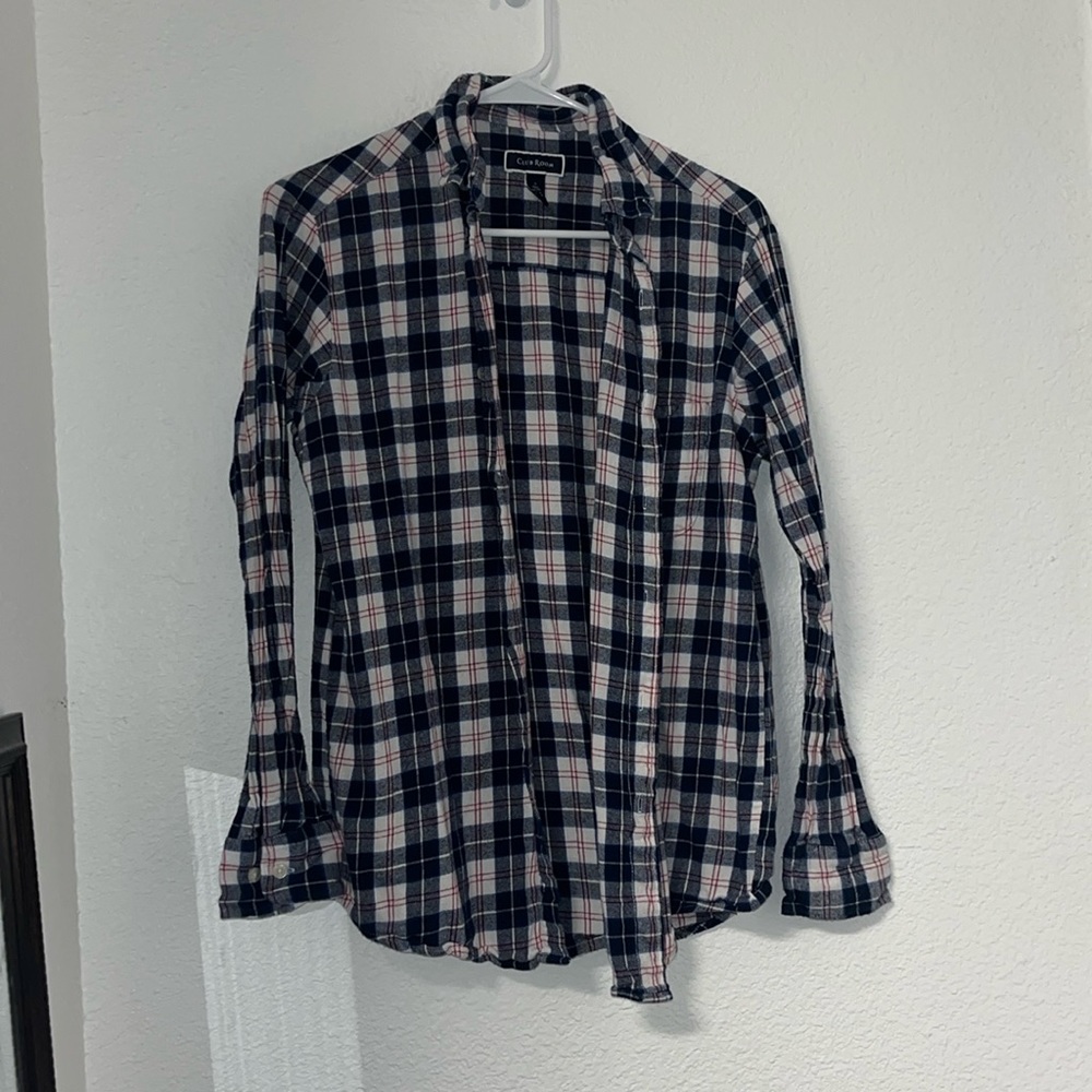 White red blue flannel